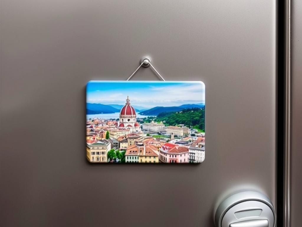 Questo puoi venderlo: magneti per frigo con immagini di città italiane